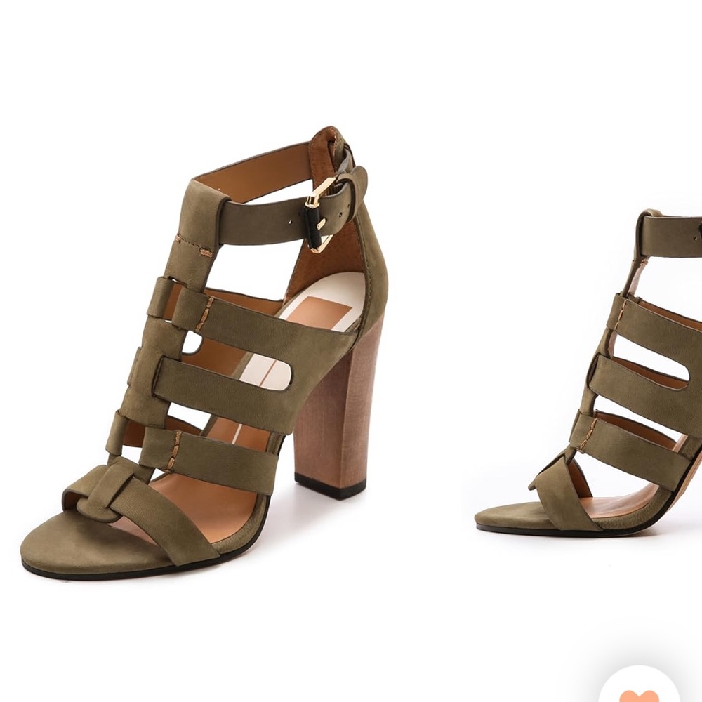 Dolce vida light green suede heels size 7